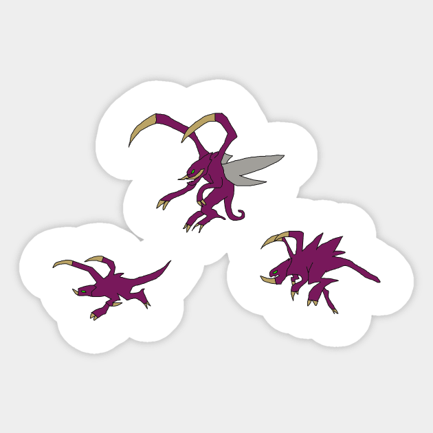 Zergling Sticker by sprinklings